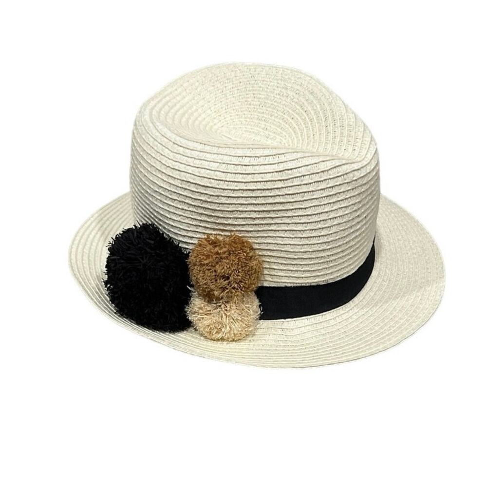 Banana Republic Women's Fedora Hat Size S/M Neutral Classic Felt KB221